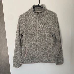 Eddie Bauer Gray Full-Zip Sweatshirt